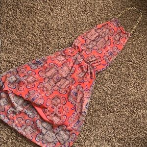 Halter top, open back dress